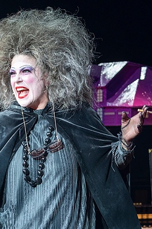 Tamsin Carroll as the Witch (photograh by Christopher Hayles)
