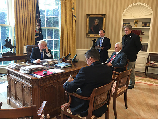 Trump speaking with Putin oval office 550