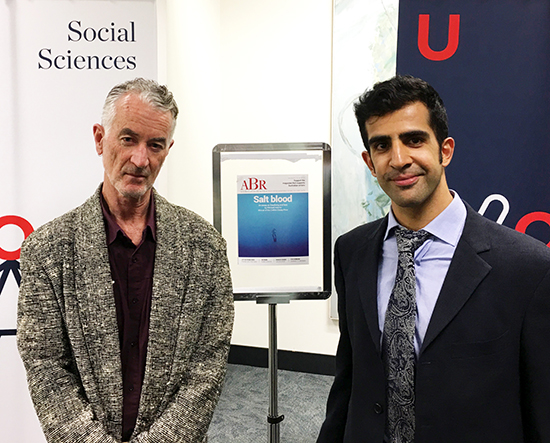 Michael Adams and Darius Sepehri at Calibre Essay Prize event 2017