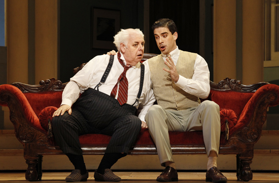 Conal Coad as Don Pasquale and Samuel Dundas as Dr Malatesta photograph by Jeff Busby