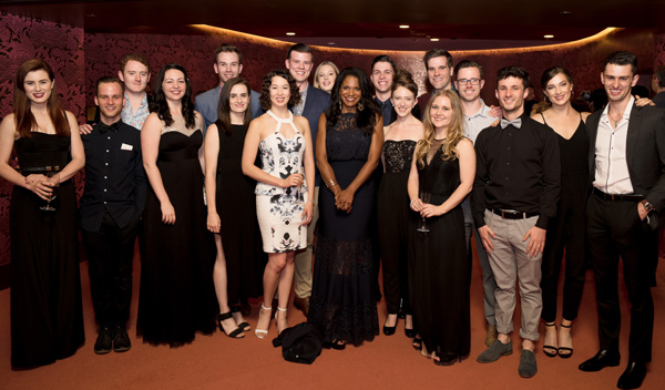 Audra McDonald backstage with young singers at the Melbourne concert, An Evening with Audra McDonald, October 31, 2015
