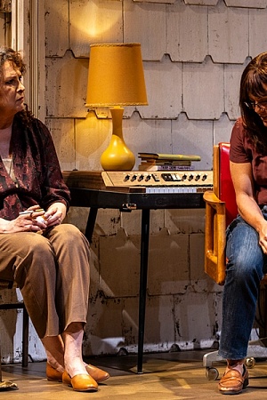 Pamela Rabe as Violet and Amy Mathews as Ivy (photograph by Brett Boardman)