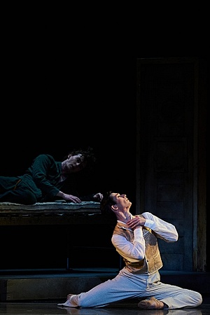 Adam Elmes as Bosie and Jarryd Madden as Oscar (photograph by Christopher Rodgers-Wilson)