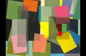 Ralph Balson, Painting 1954, oil on composition board, National Gallery of Victoria, The Joseph Brown Collection. Presented through the NGV Foundation by Dr Joseph Brown AO OBE, Honorary Life Benefactor, 2004 (courtesy of National Gallery of Victoria) 