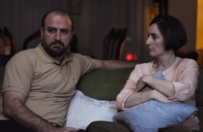 Missagh Zareh as Iman and Soheila Golestani as Najmeh. 