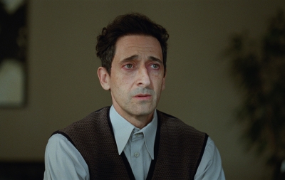 Adrien Brody as László Tóth in The Brutalist